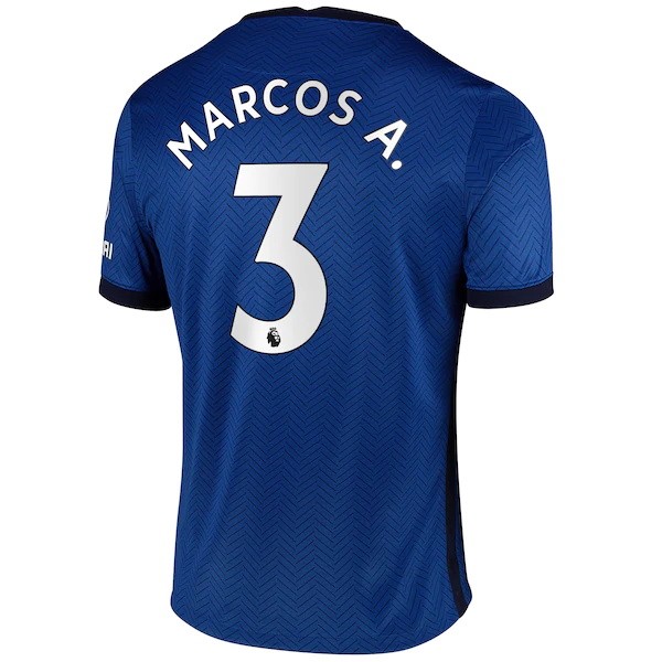 Camiseta Chelsea NO.3 Marcos A. Primera 2020-2021 Azul